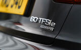 Audi A8 60 TFSIe 2020 road test review - rear badge
