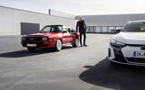 “On my desk, the Audi Sport quattro and the Audi RS e-tron GT sit side-by-side," Audi's Marc Lichte explains