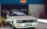 The original Audi quattro turned heads when it was unveiled at the 1980 Geneva Motor Show
