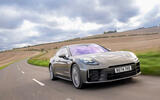 porsche Panamera 4 E Hybrid review 2025 018 front tracking