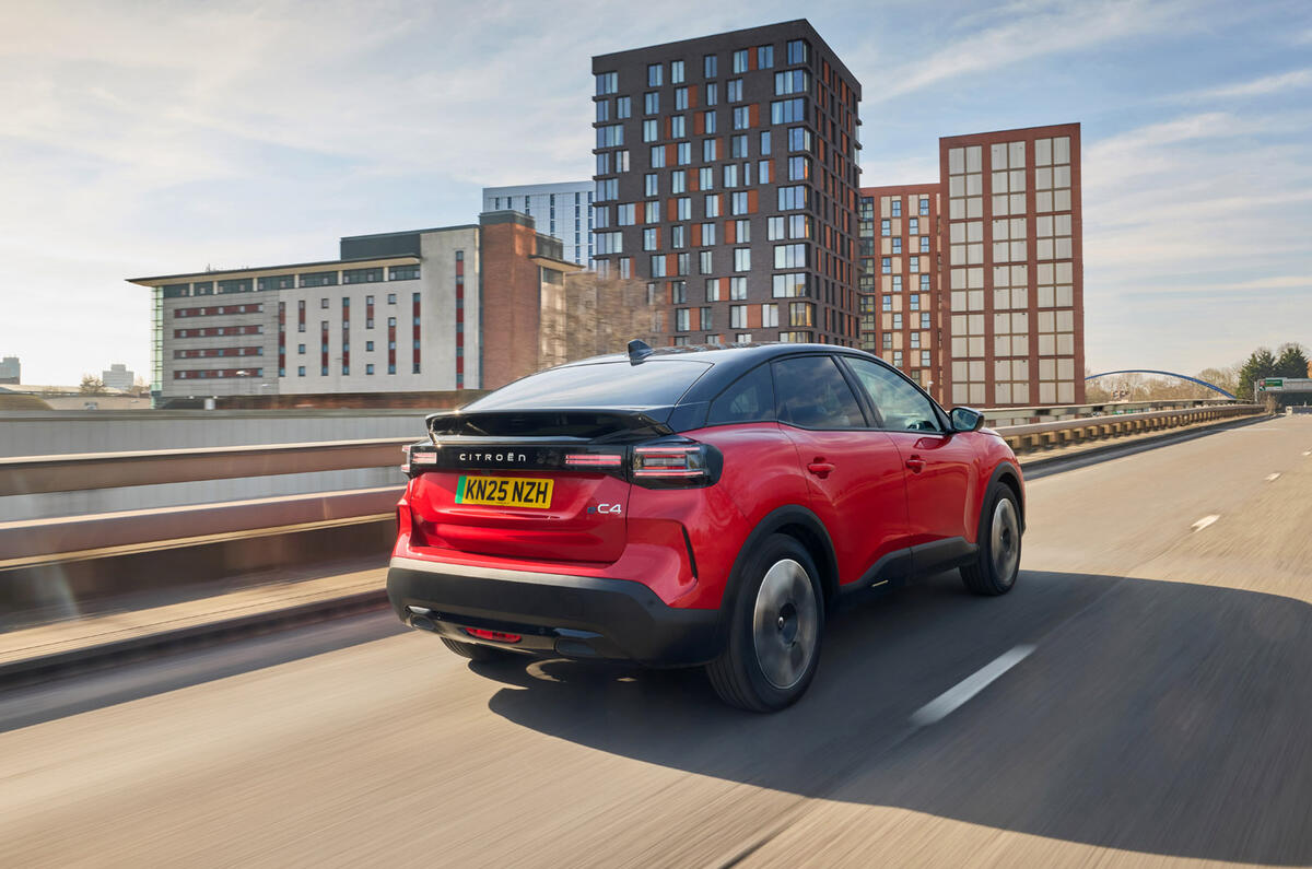 03 Citroen e C4 2025 review rear driving