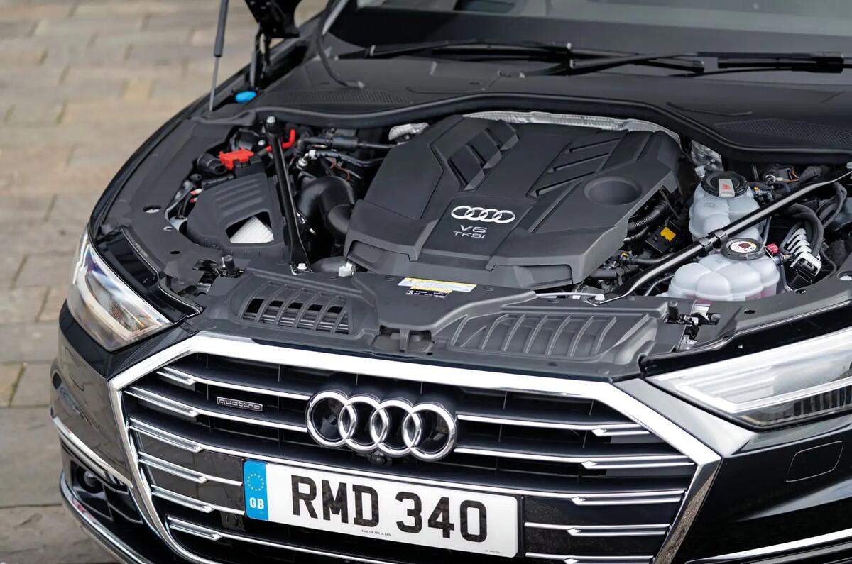 Audi A8 60 TFSIe 2020 road test review - engine