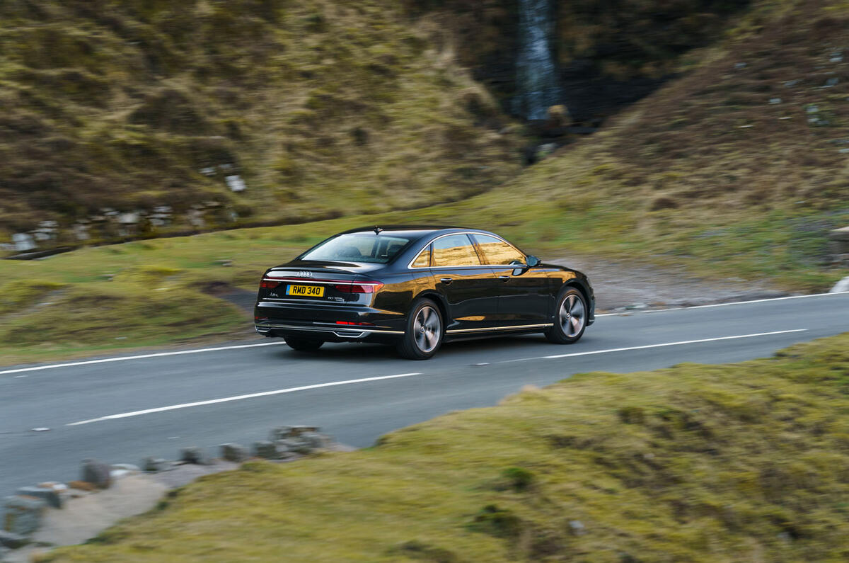 Audi A8 60 TFSIe 2020 road test review - on the road