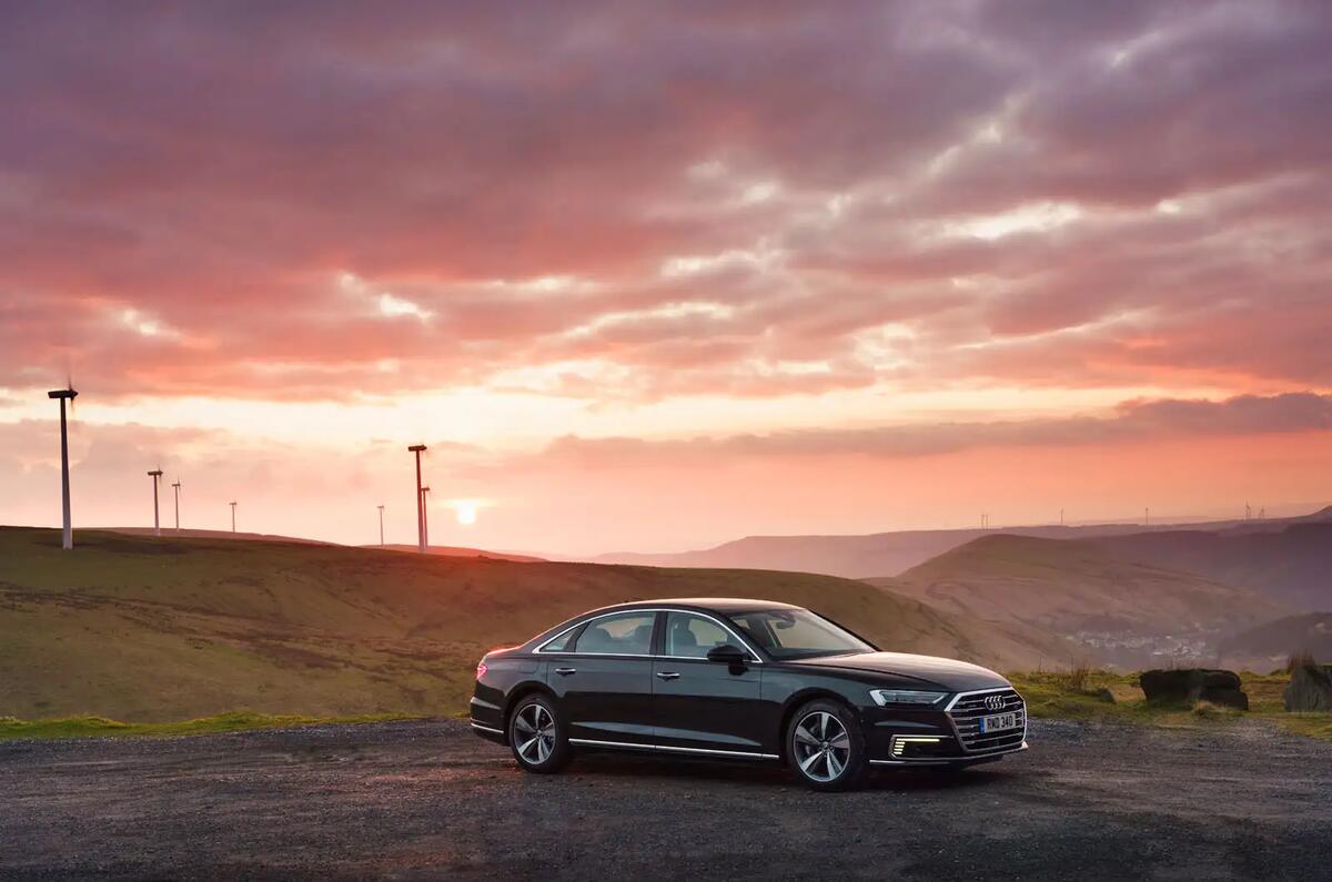 Audi A8 60 TFSIe 2020 road test review - static