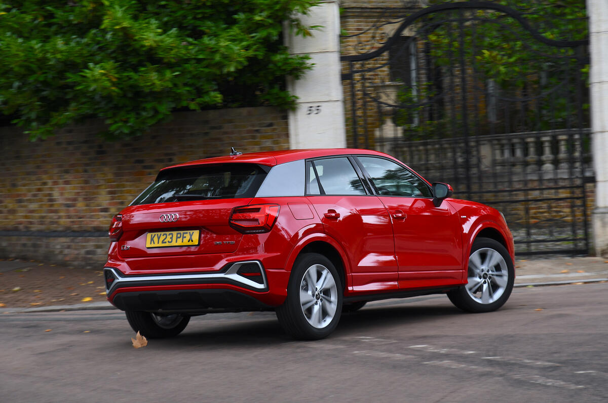Audi Q2 review   rear cornering