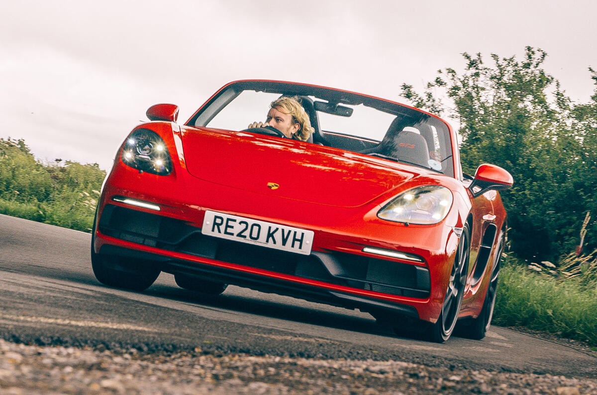 Porsche Boxster GTS front cornering