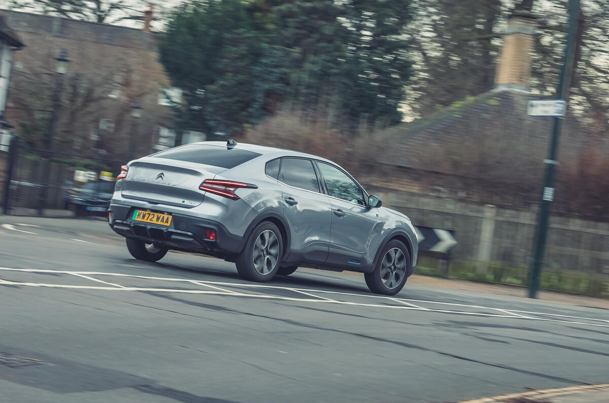 Citroen eC4X rear cornering