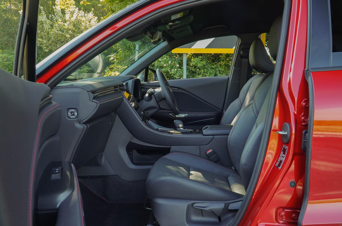 Lexus LBX front cabin side view