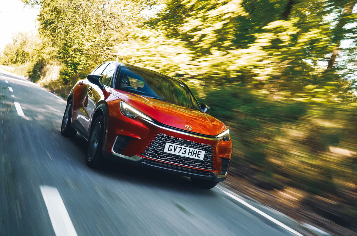 Lexus LBX front driving