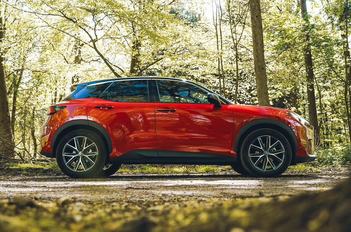 Lexus LBX side driving