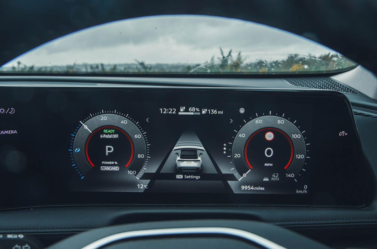 Nissan Ariya digital dash