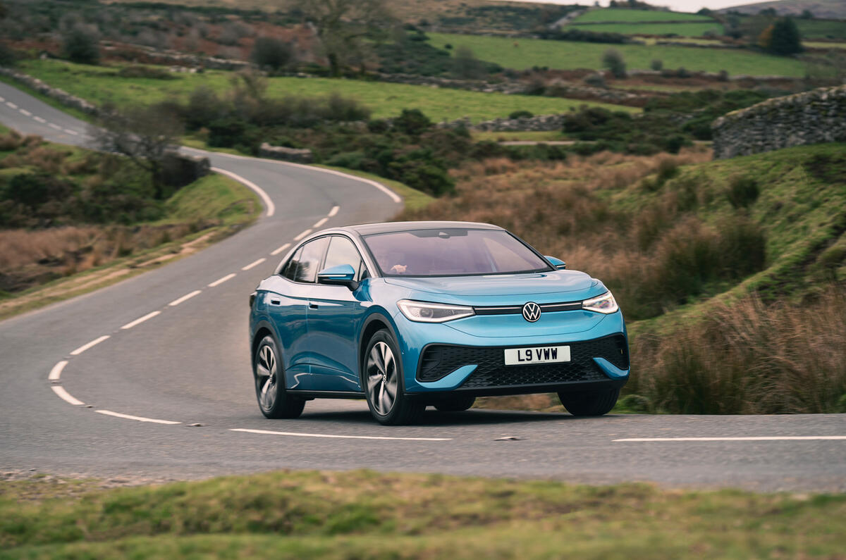 Volkswagen ID 5 front cornering